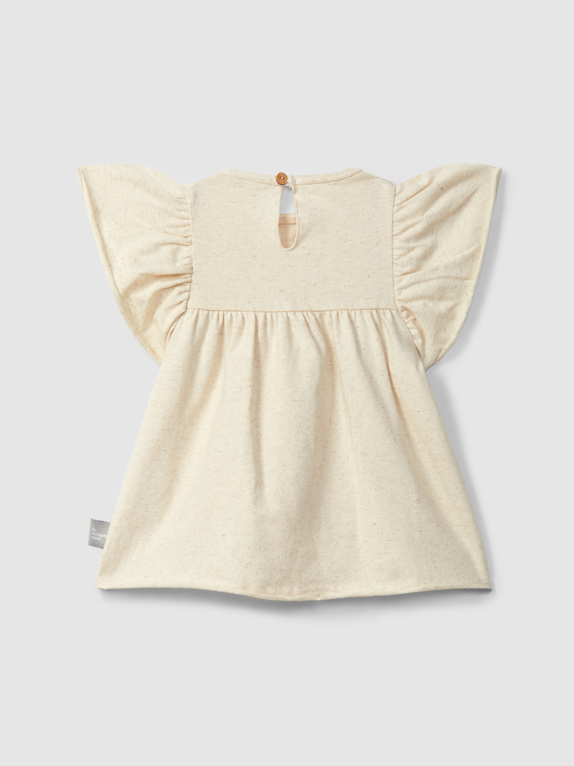 Dress with plaited ribbon detail