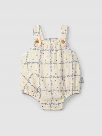 Shortie printed textured cotton