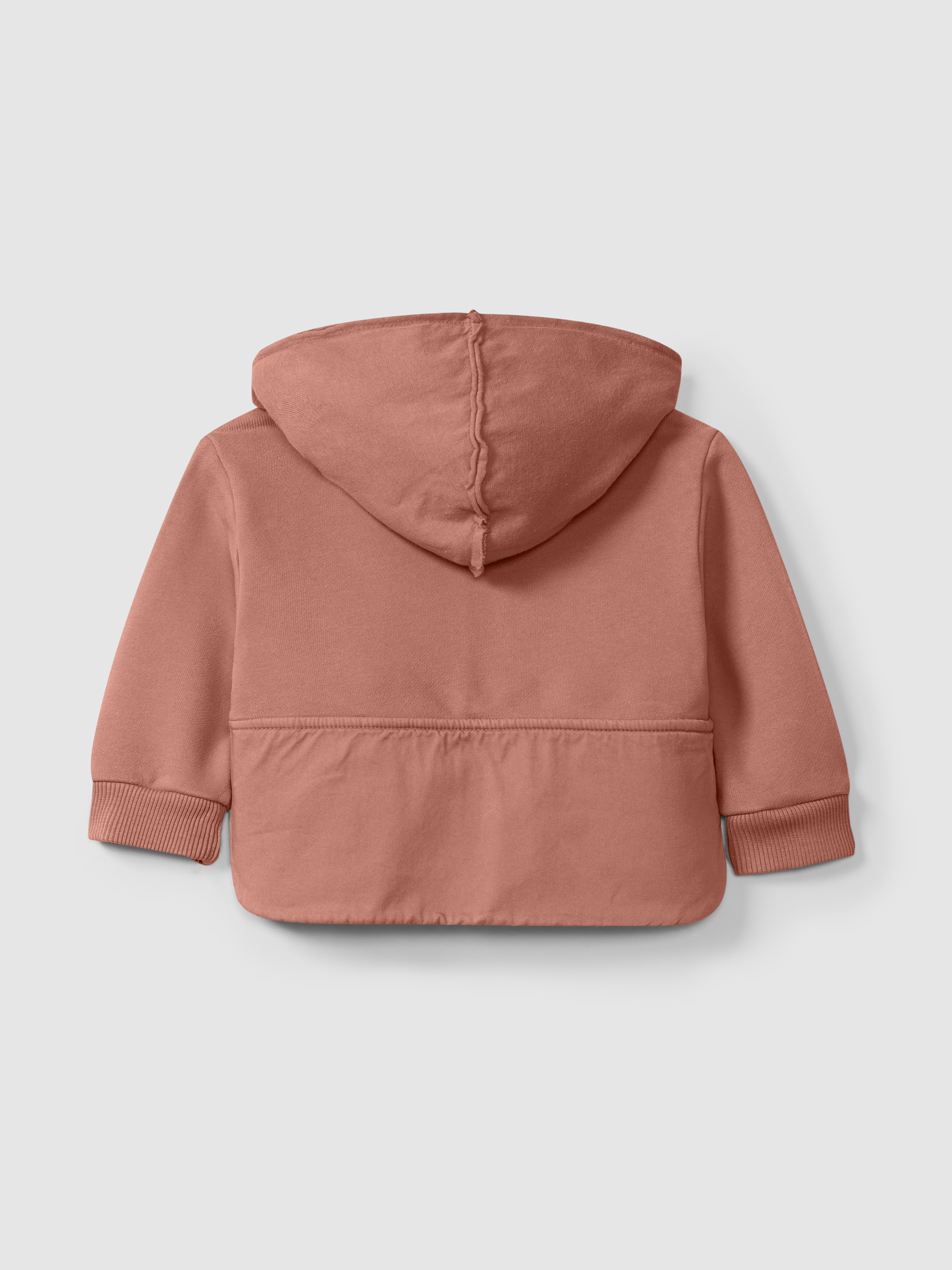 Plush hooded jacket