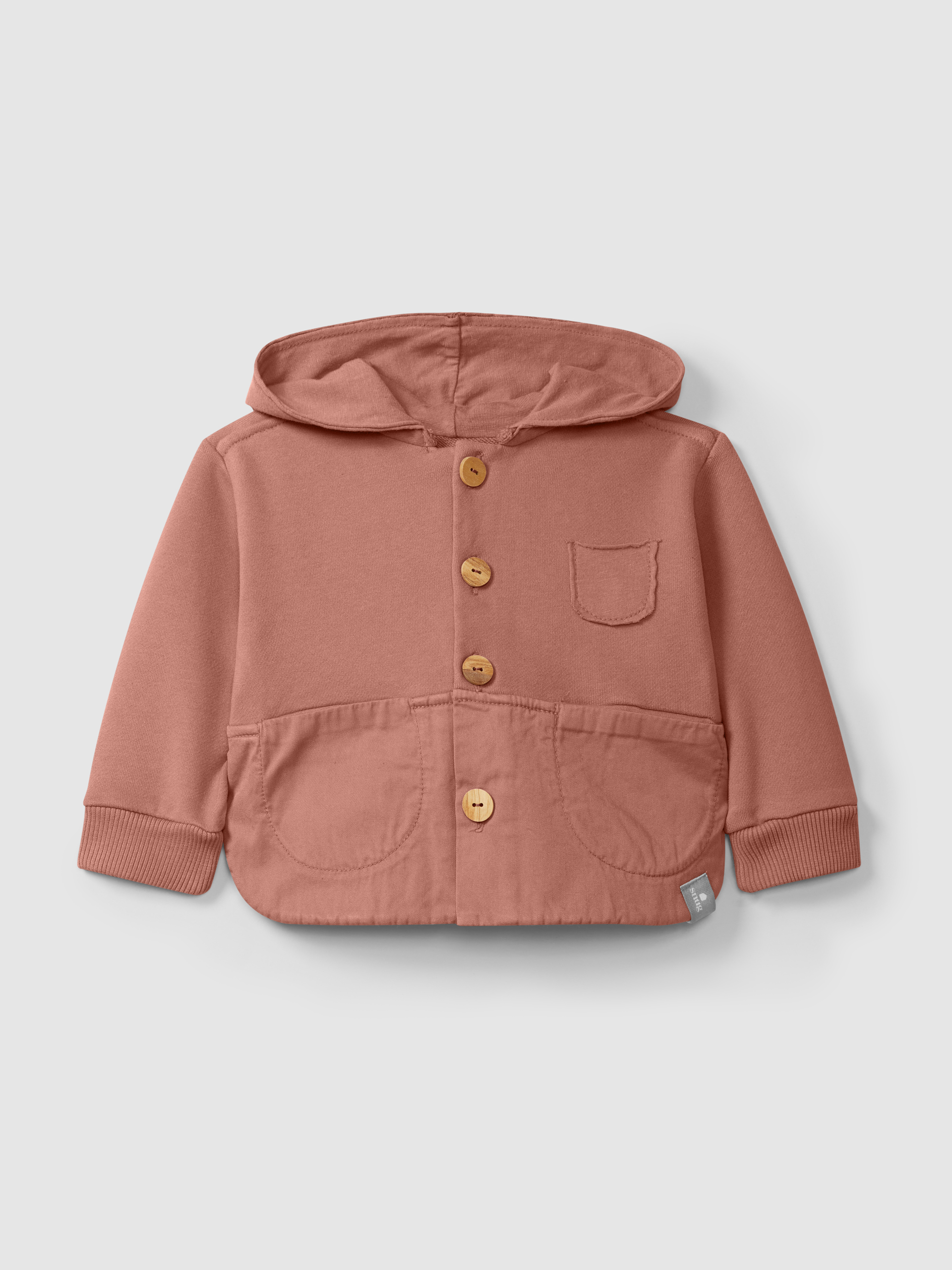 Plush hooded jacket