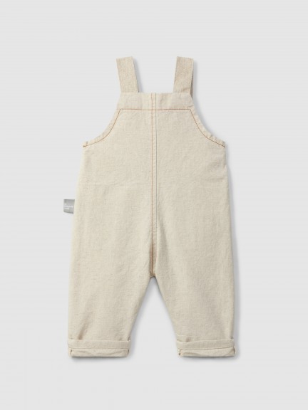 Organic style dungarees with pockets Organic style dungarees with pockets