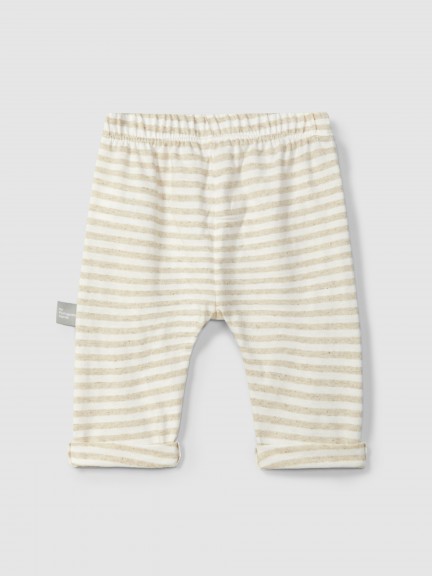 Pull-up striped pants Pull-up striped pants