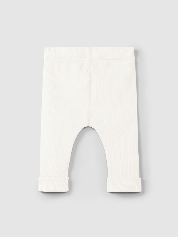 Leggings in ribbed jersey with pocket Leggings in ribbed jersey with pocket