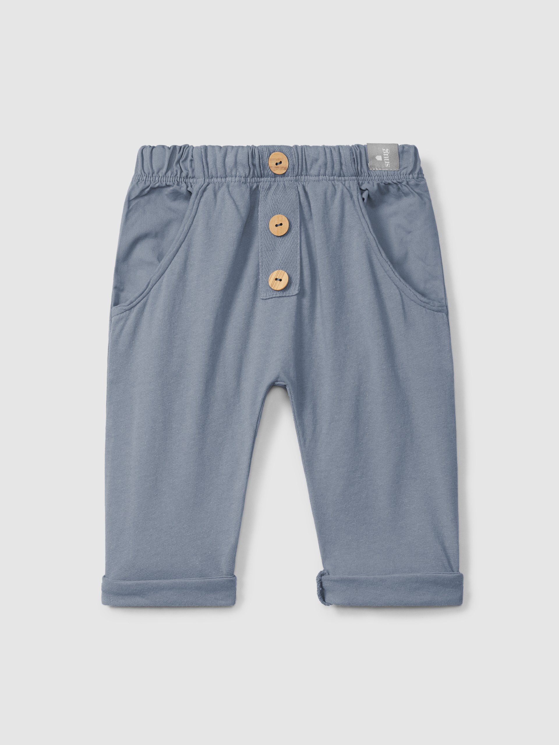 Pull-up pants in plain jersey