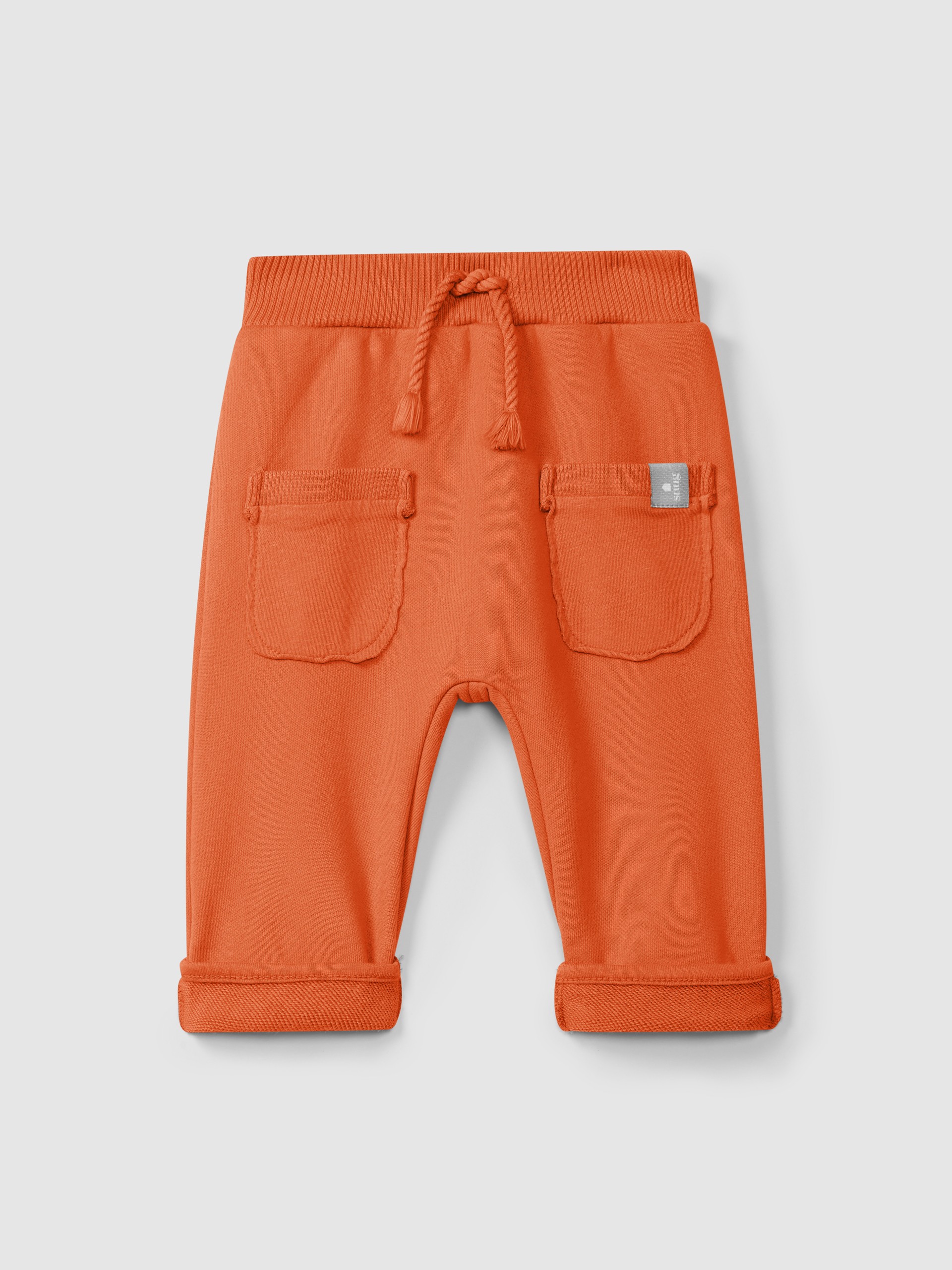 Pull-up plush pants with pockets