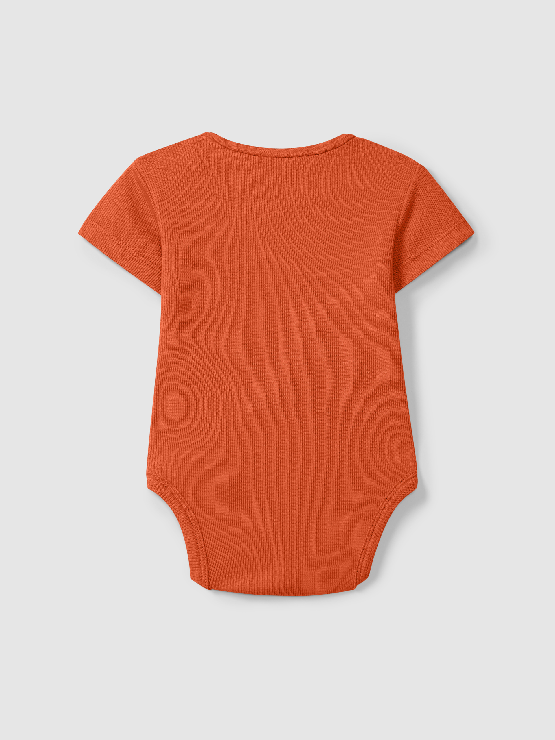 Bodysuit in ribbed jersey collarless