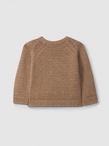 Jacquard round neckline jumper Jacquard round neckline jumper