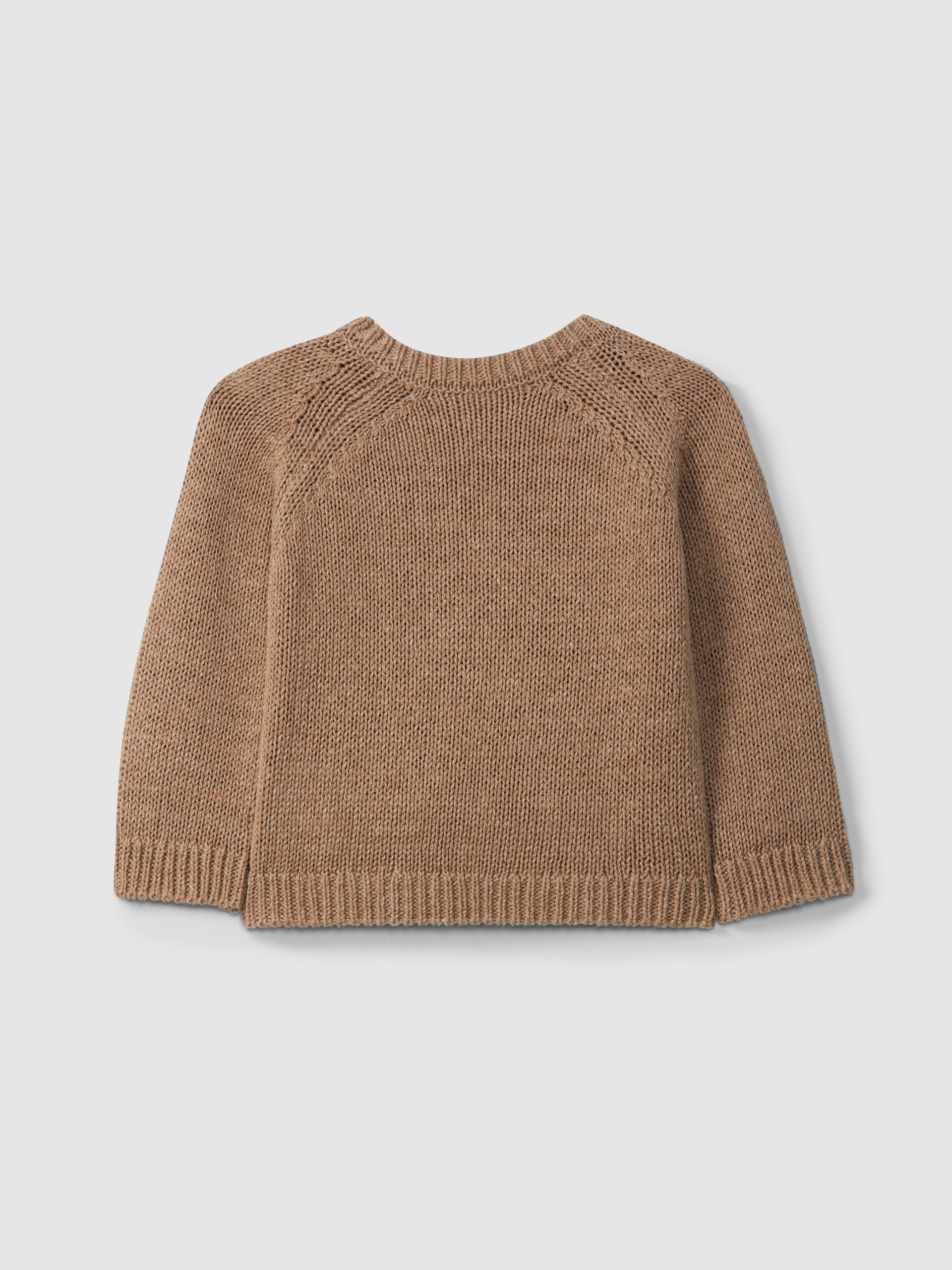Jacquard round neckline jumper