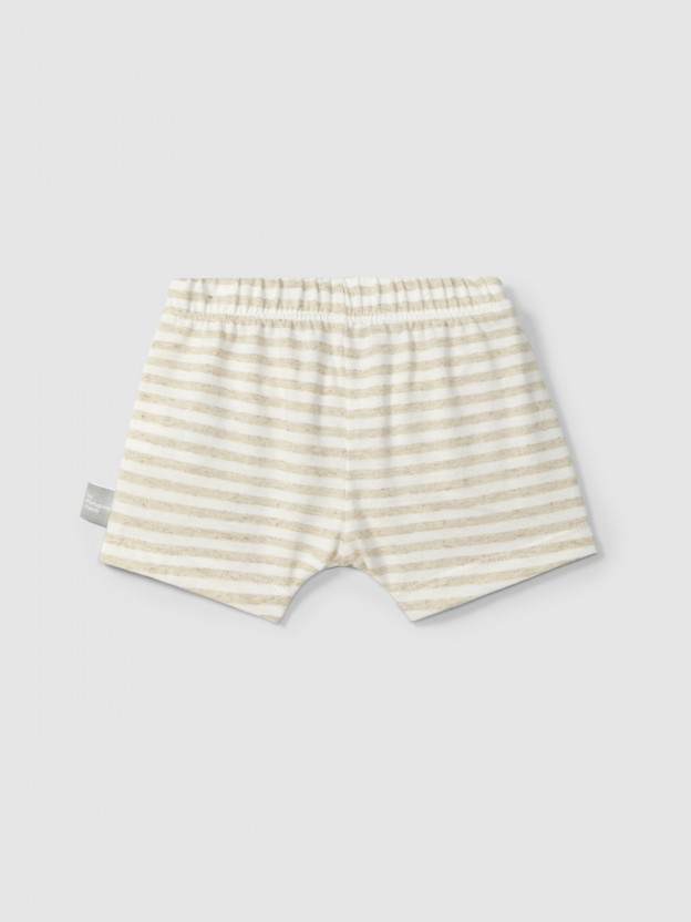 Striped pull-up shorts Striped pull-up shorts
