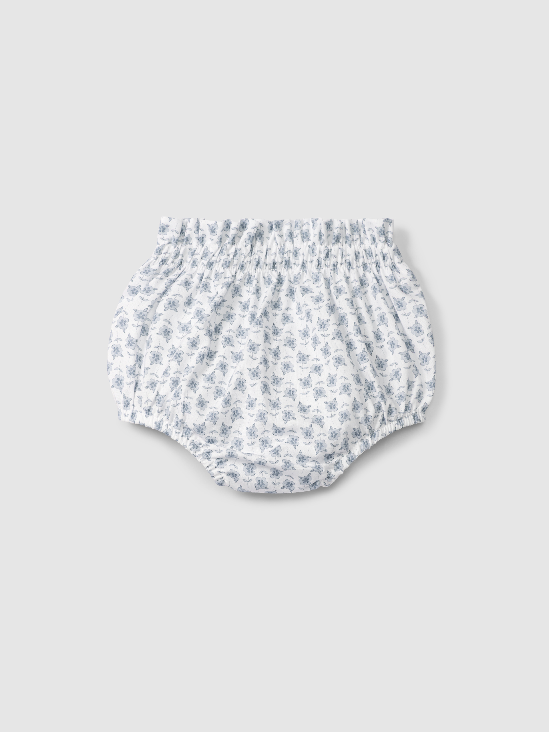 Floral pull-up diaper cover with rickrack detail