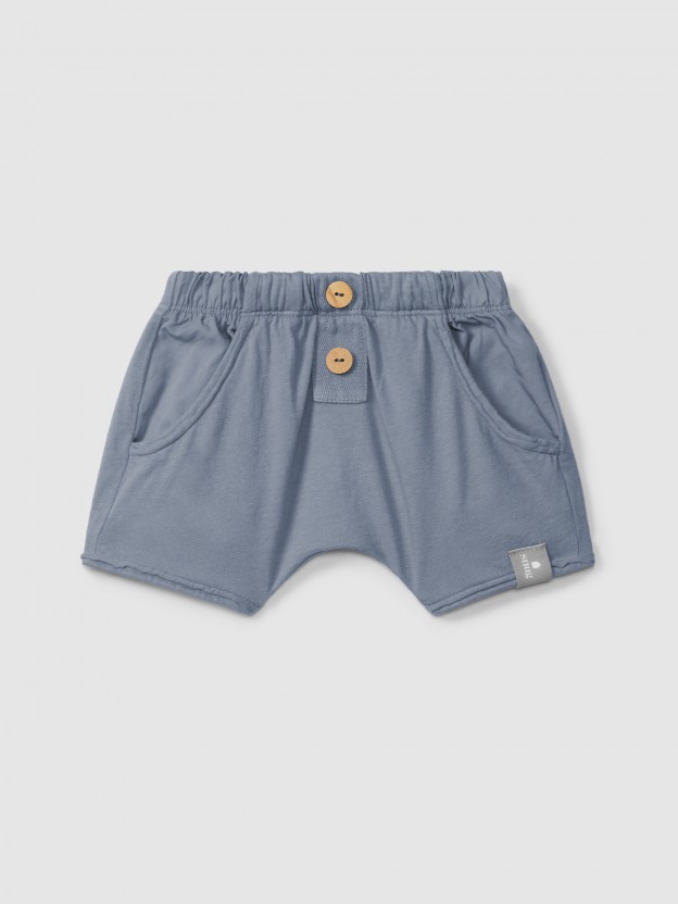 Pull-up shorts in plain jersey Pull-up shorts in plain jersey