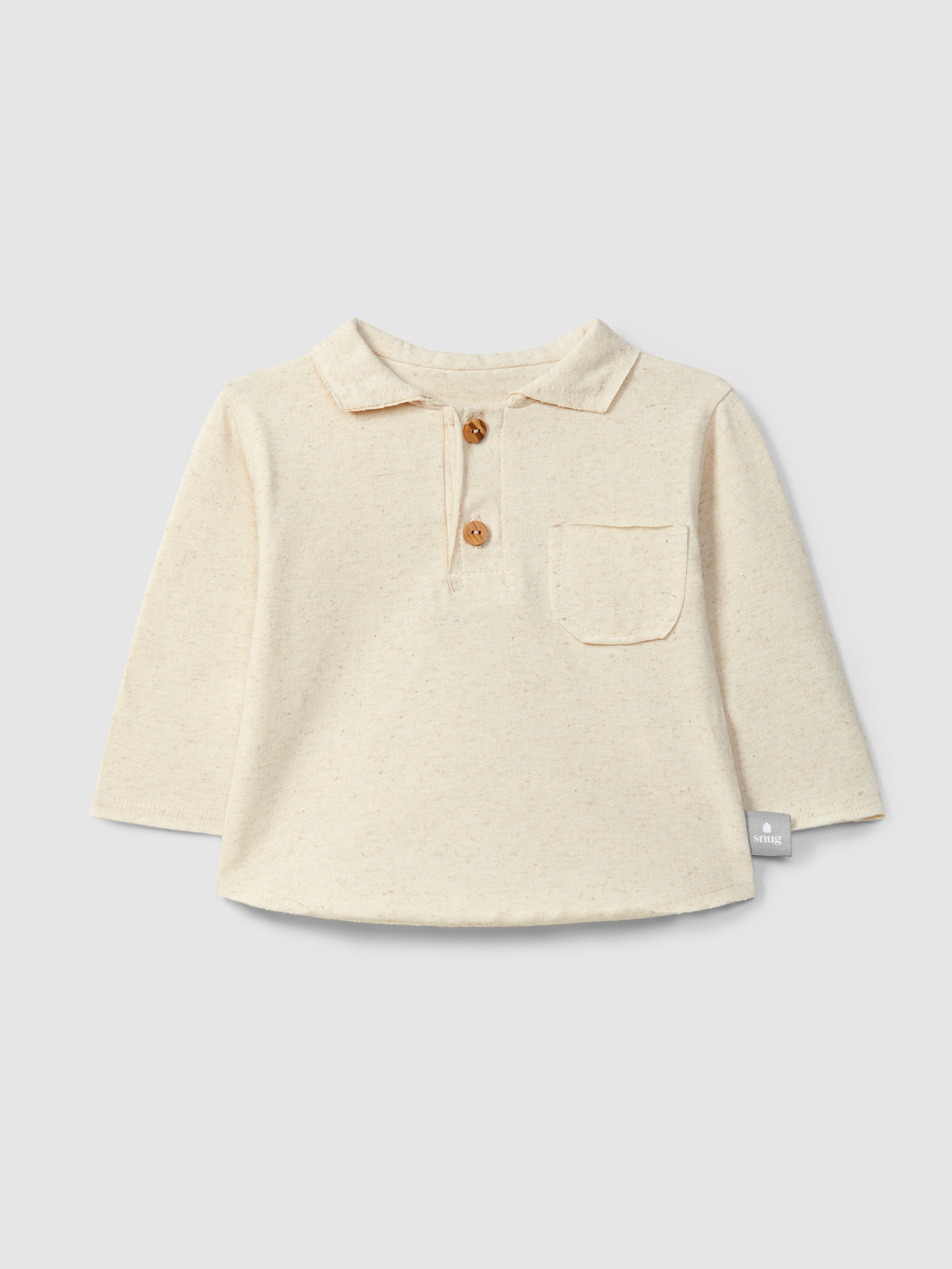 Polo shirt long-sleeves and pocket