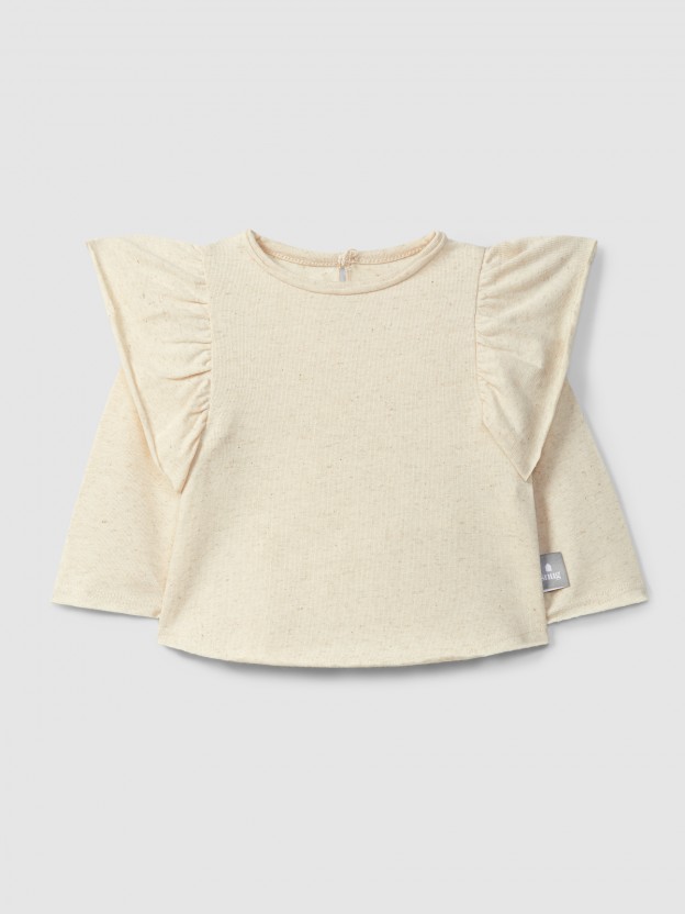 Longsleeve with ruffled detail Longsleeve with ruffled detail