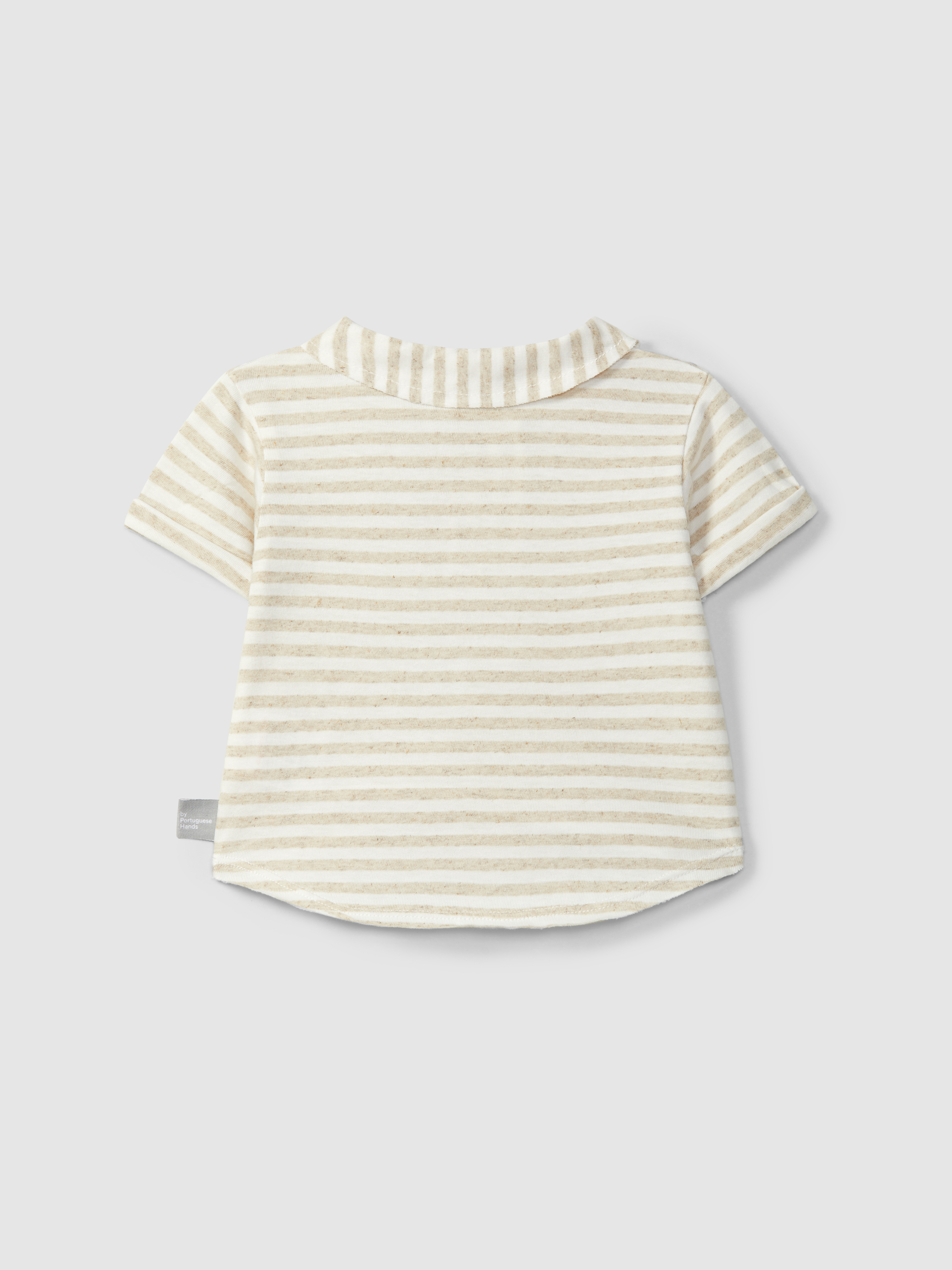 Striped polo shirt with pocket