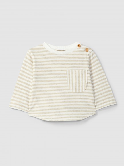 Striped longsleeve with pocket