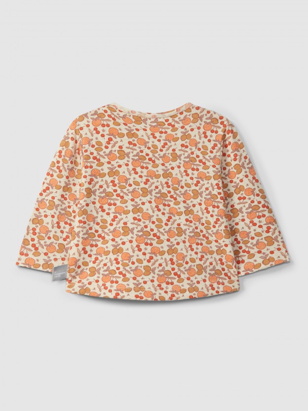 Longsleeve in printed cotton Longsleeve in printed cotton