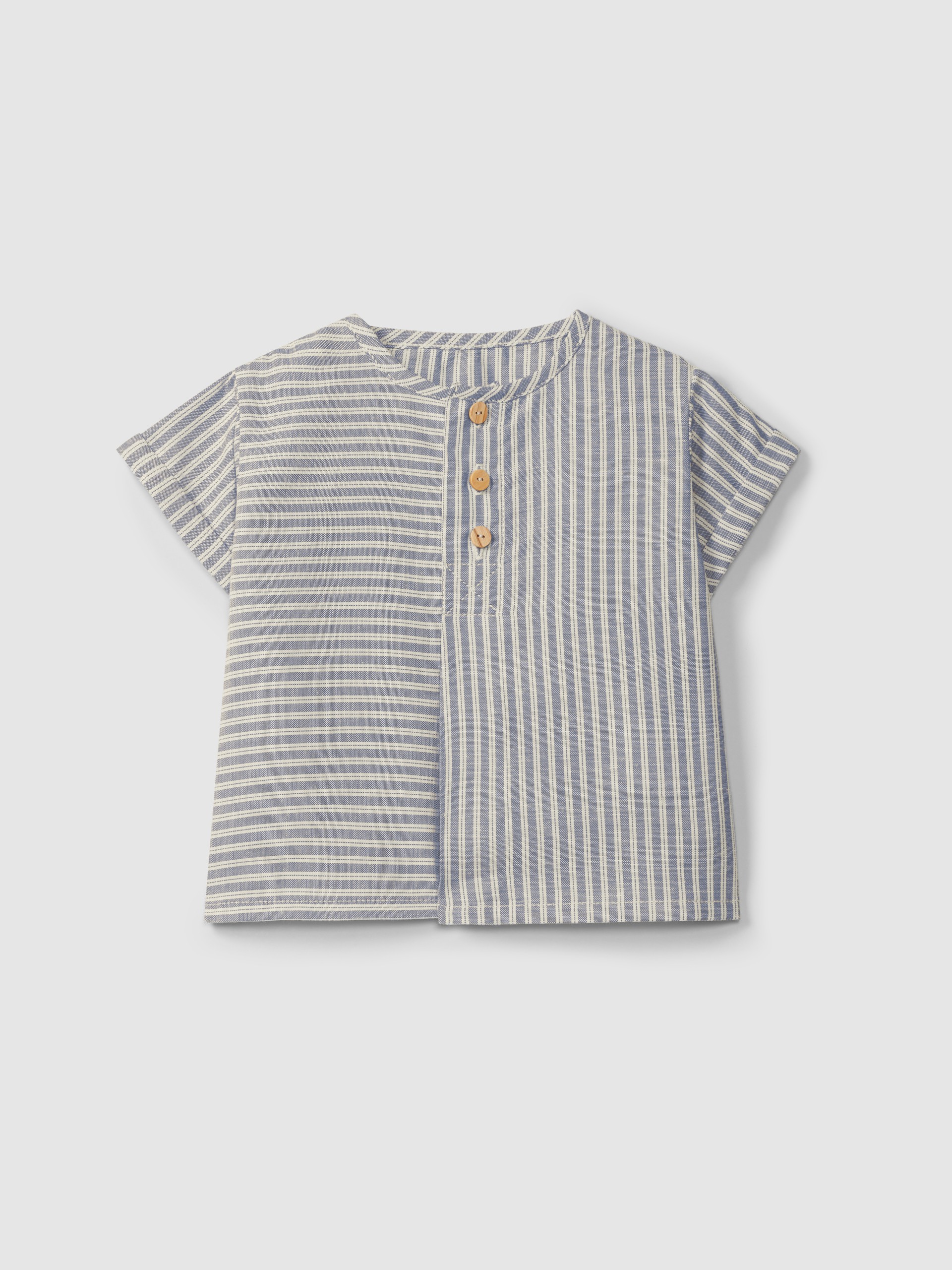 Shirt in striped fabric