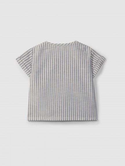 Shirt in striped fabric Shirt in striped fabric