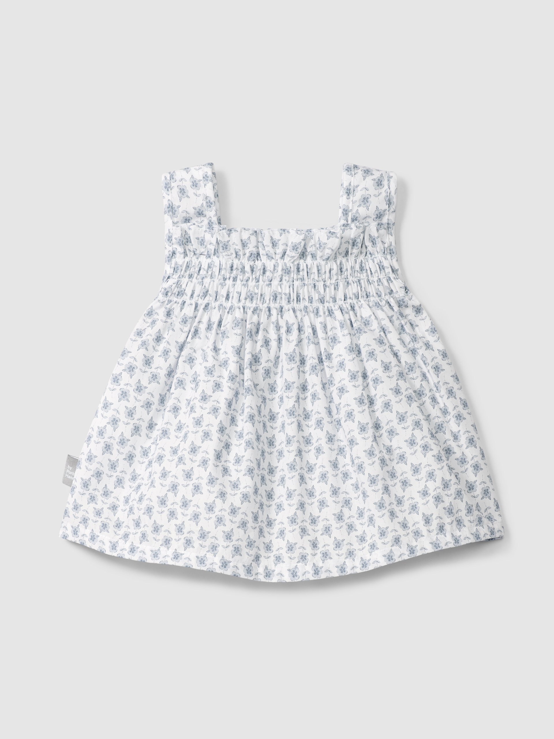Floral blouse with rickrack detail