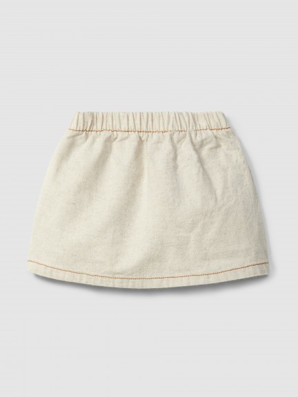Organic style pull-up skirt with pocket Organic style pull-up skirt with pocket