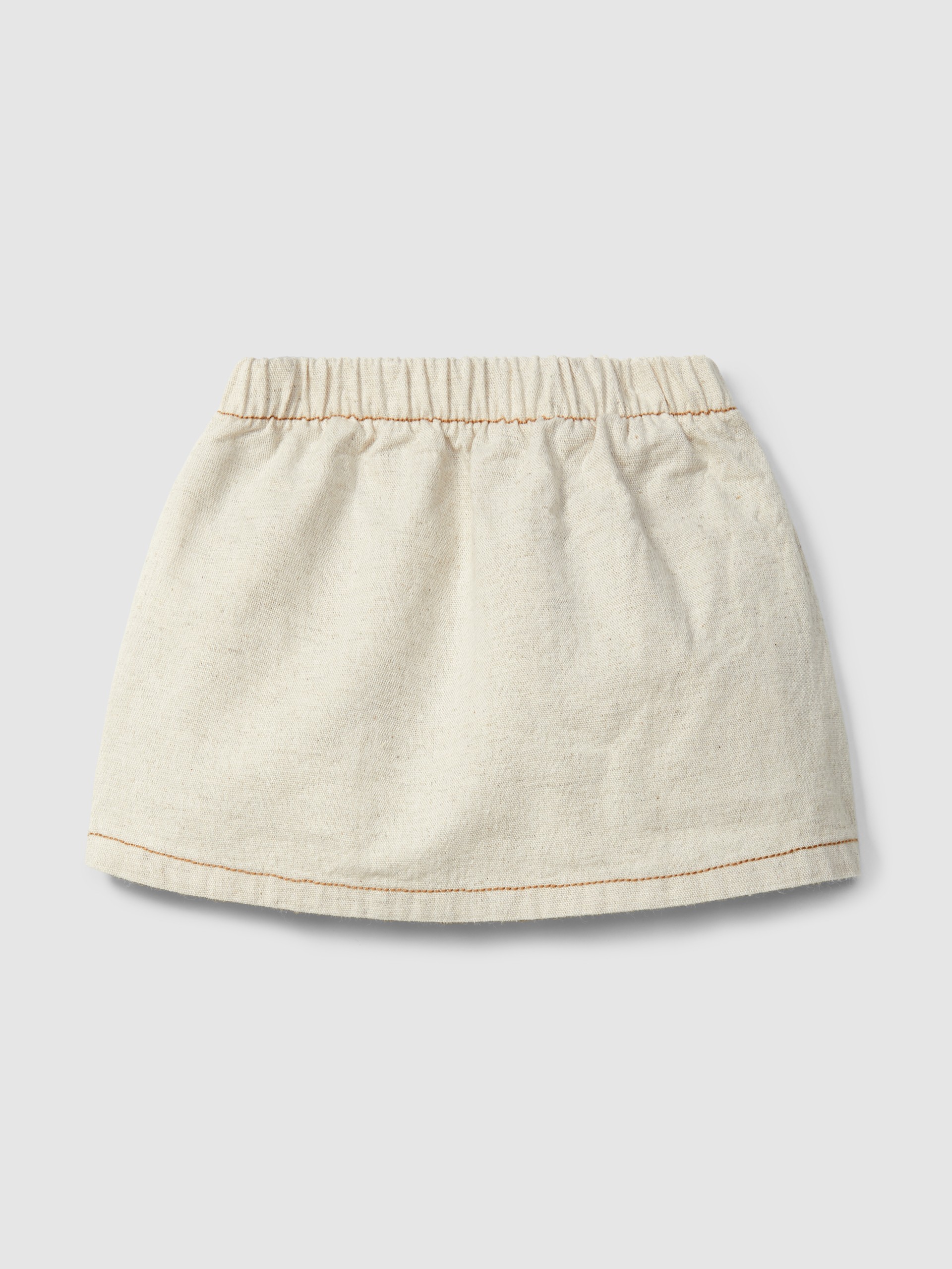 Organic style pull-up skirt with pocket