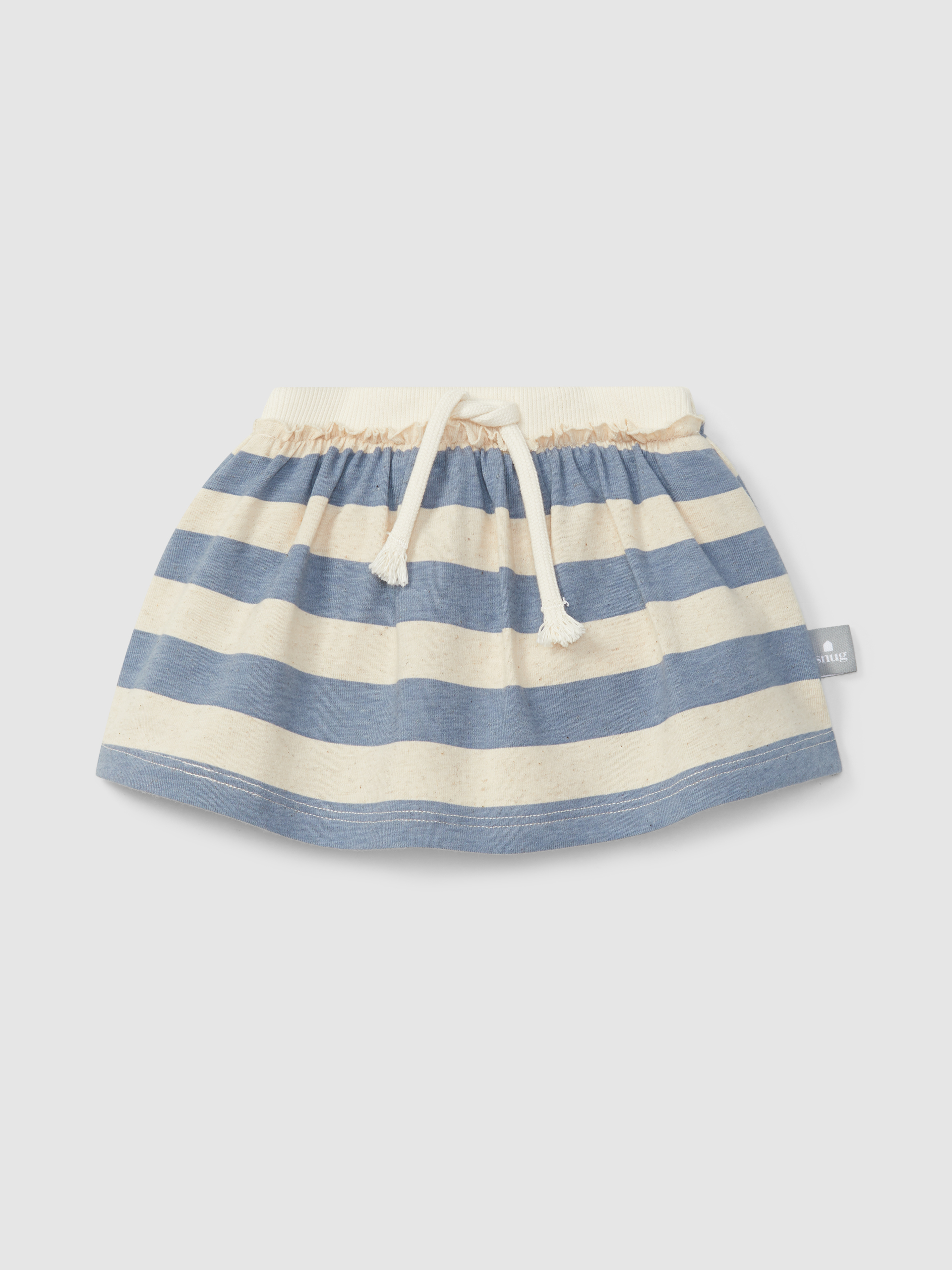 Skirt with striped diaper cover