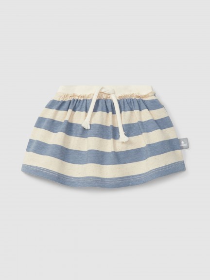 Skirt with striped diaper cover