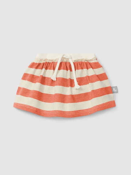 Skirt with striped diaper cover
