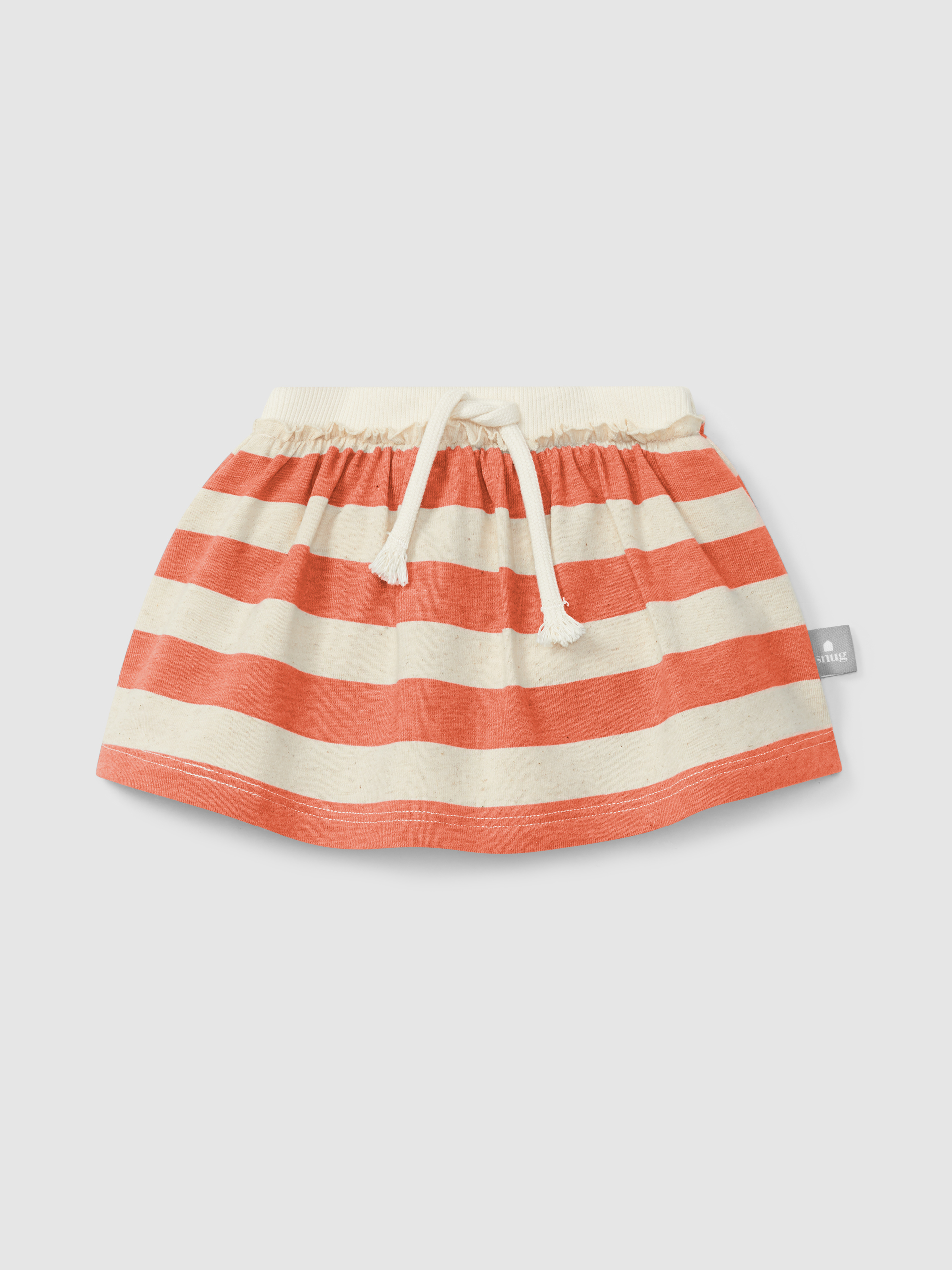 Skirt with striped diaper cover