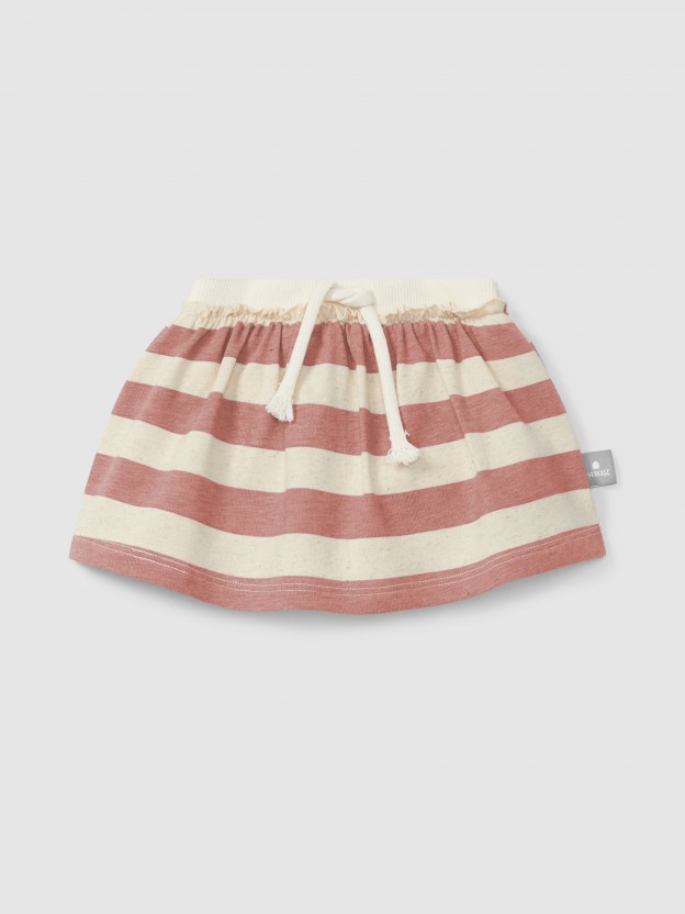 Skirt with striped diaper cover Skirt with striped diaper cover