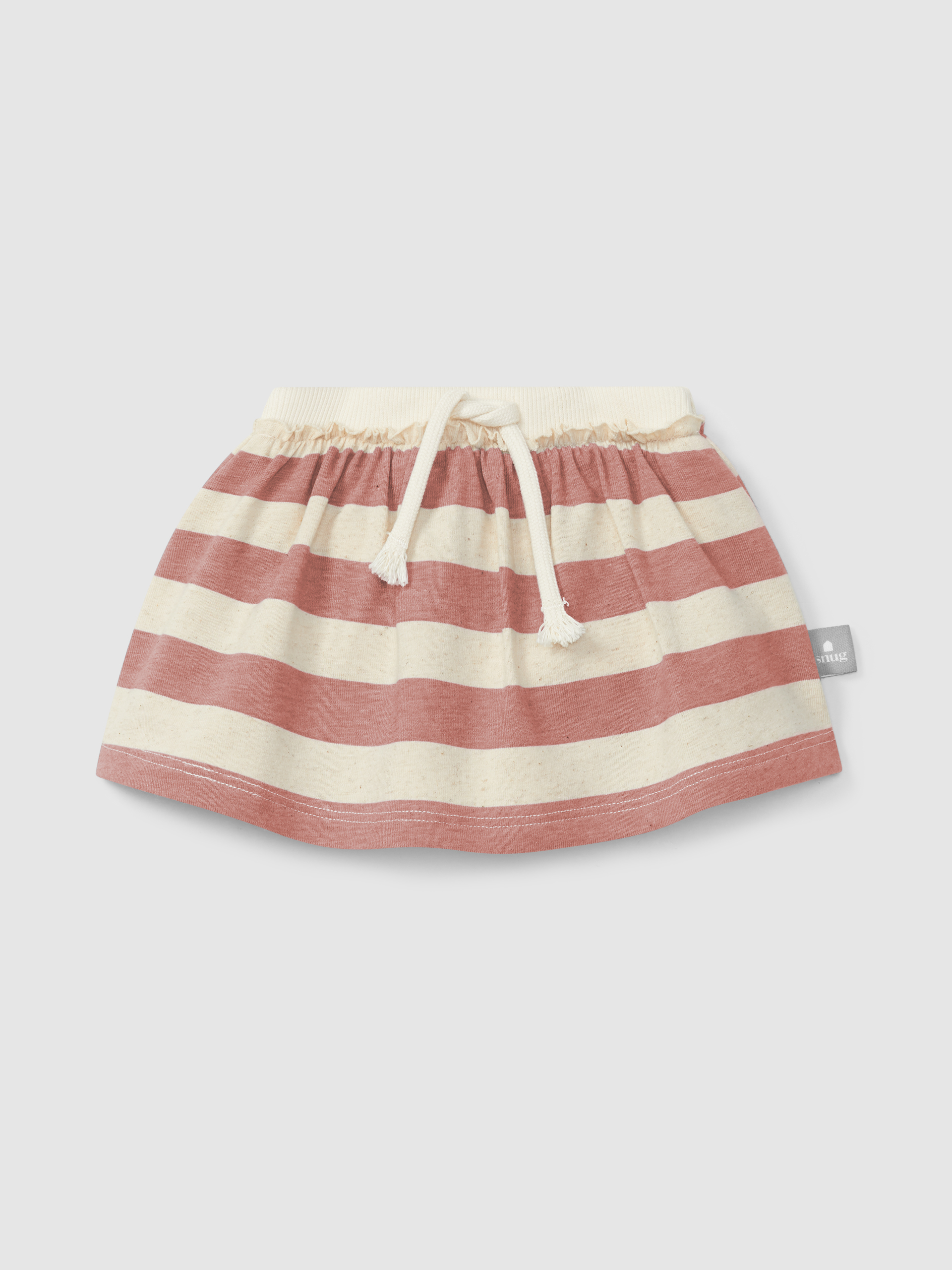 Skirt with striped diaper cover