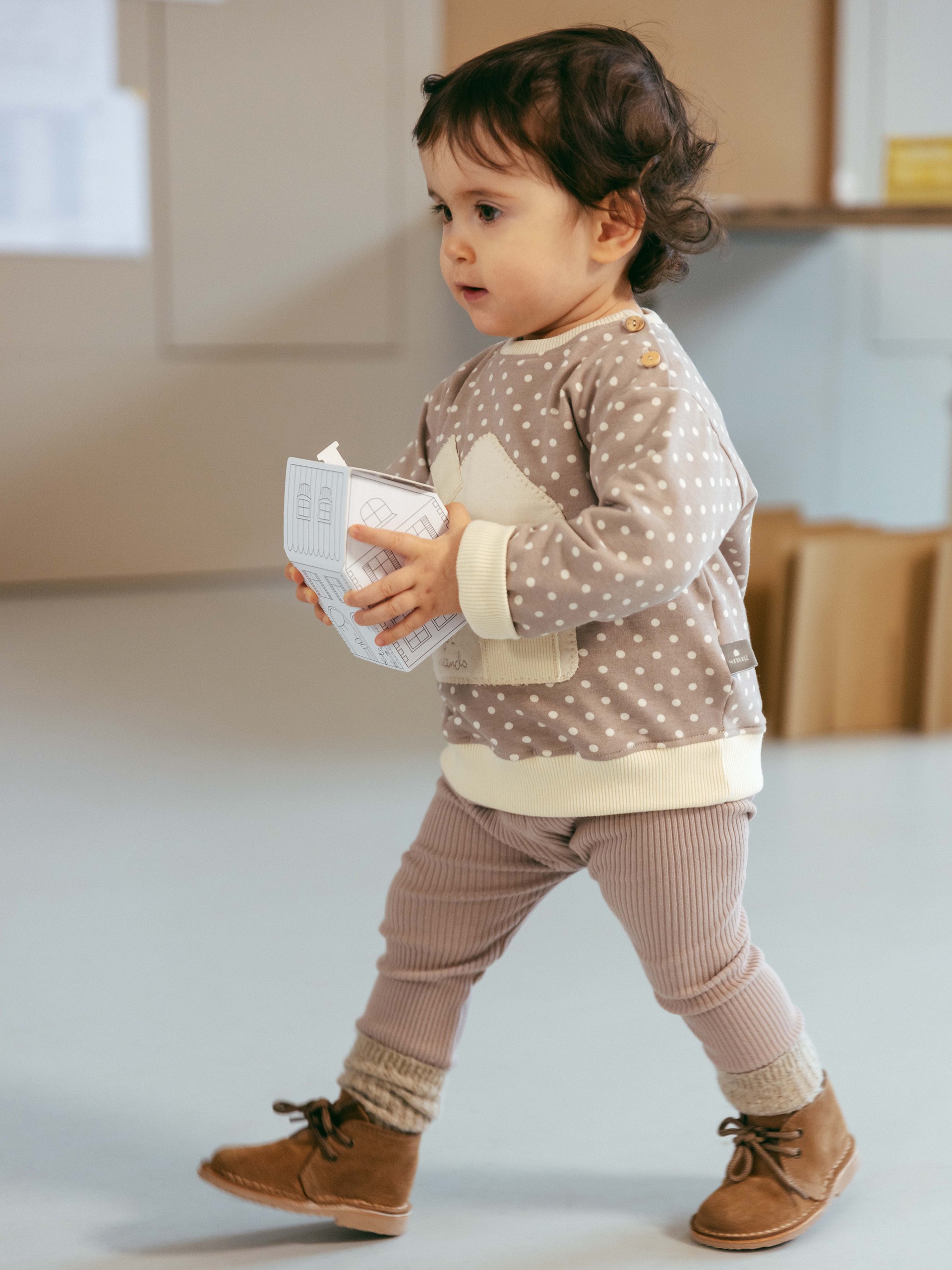 Ribbed jersey leggings