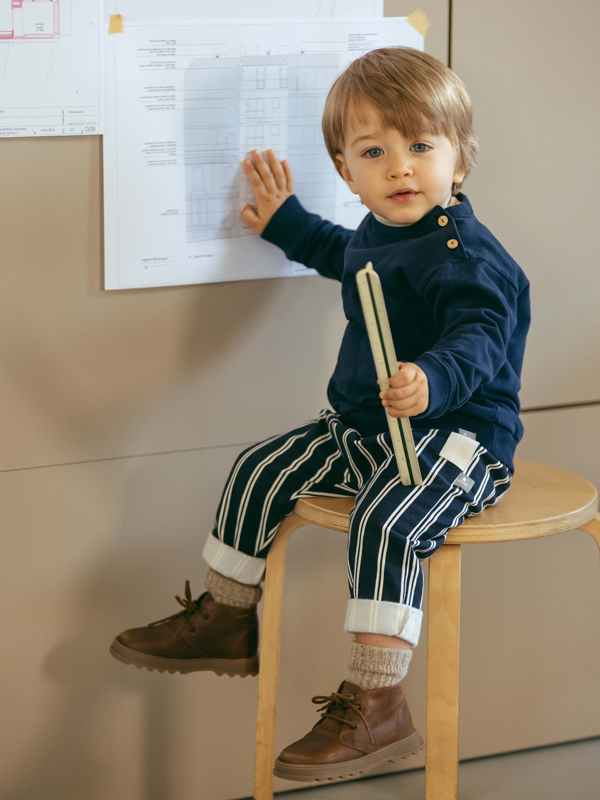 Printed pull-up pants