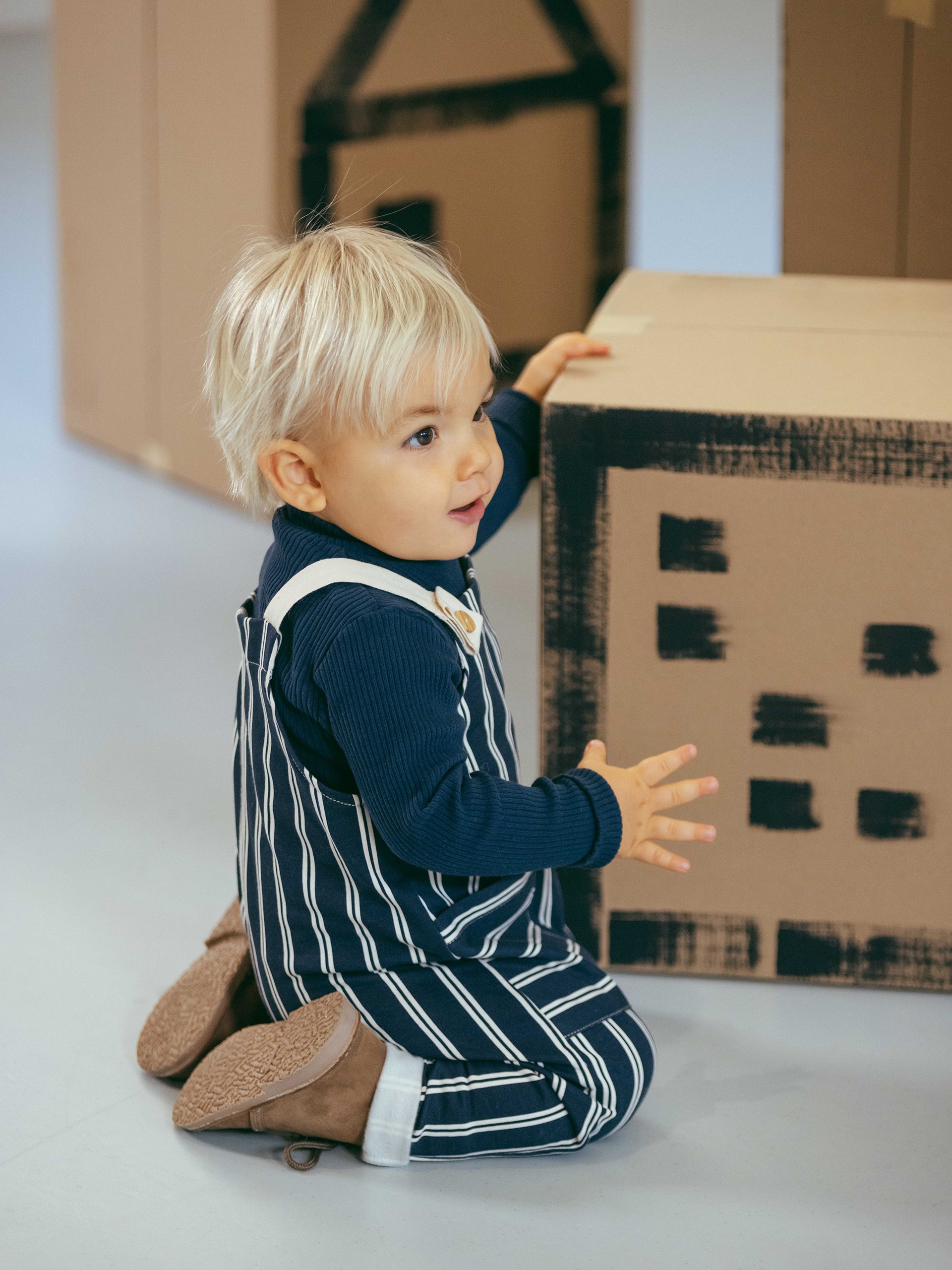 Longsleeve turtleneck in ribbed jersey