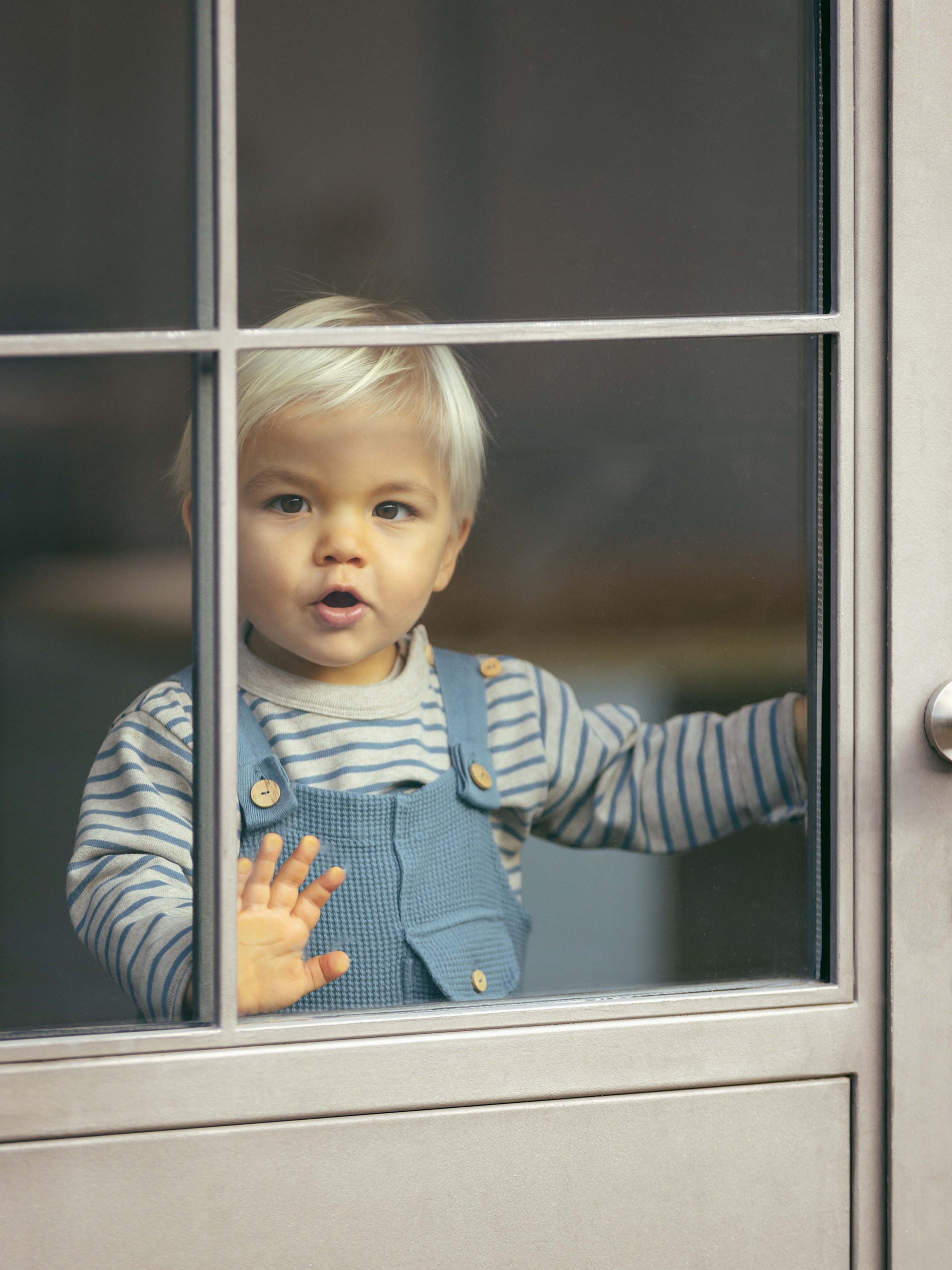 Striped longsleeve in soft brushed jersey