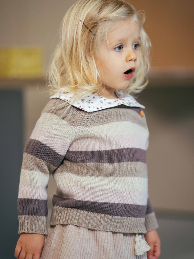 Knitted striped jumper Knitted striped jumper