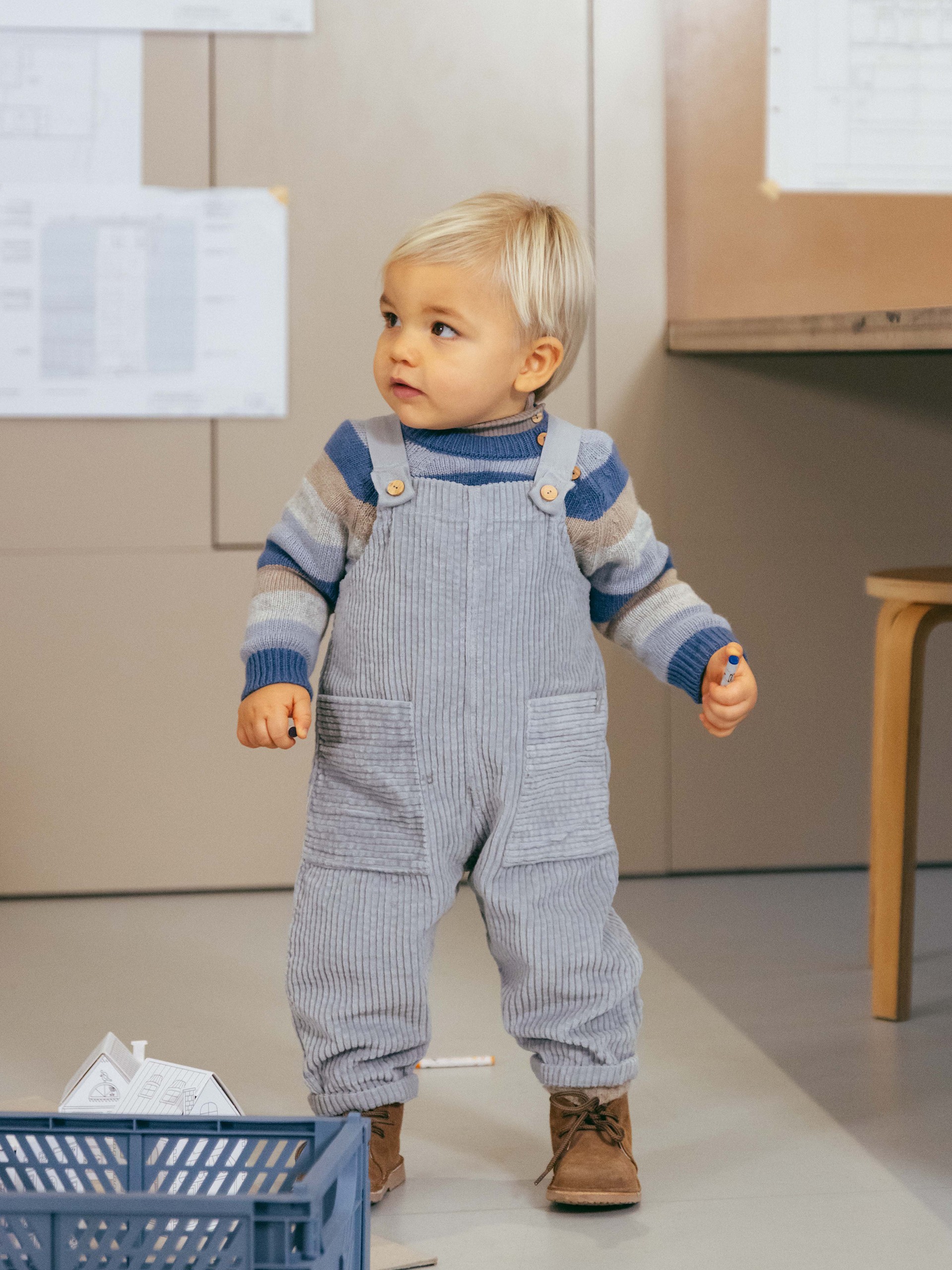 Knitted striped jumper