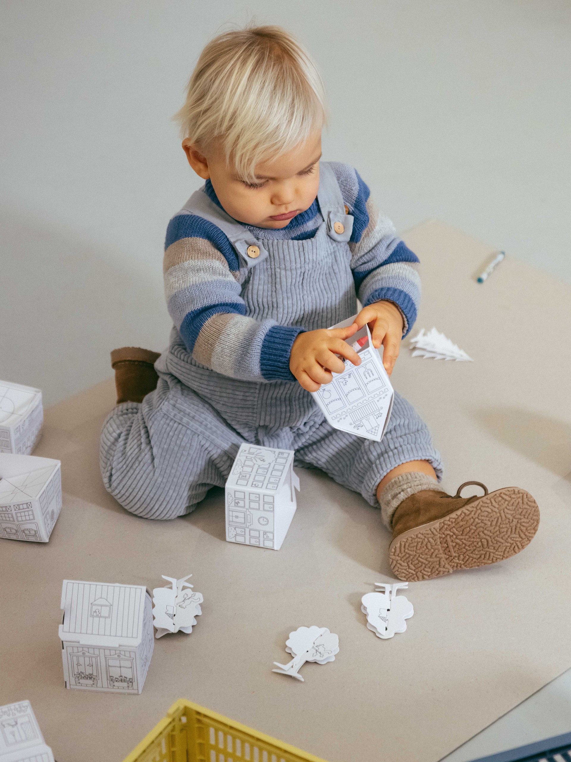 Knitted striped jumper
