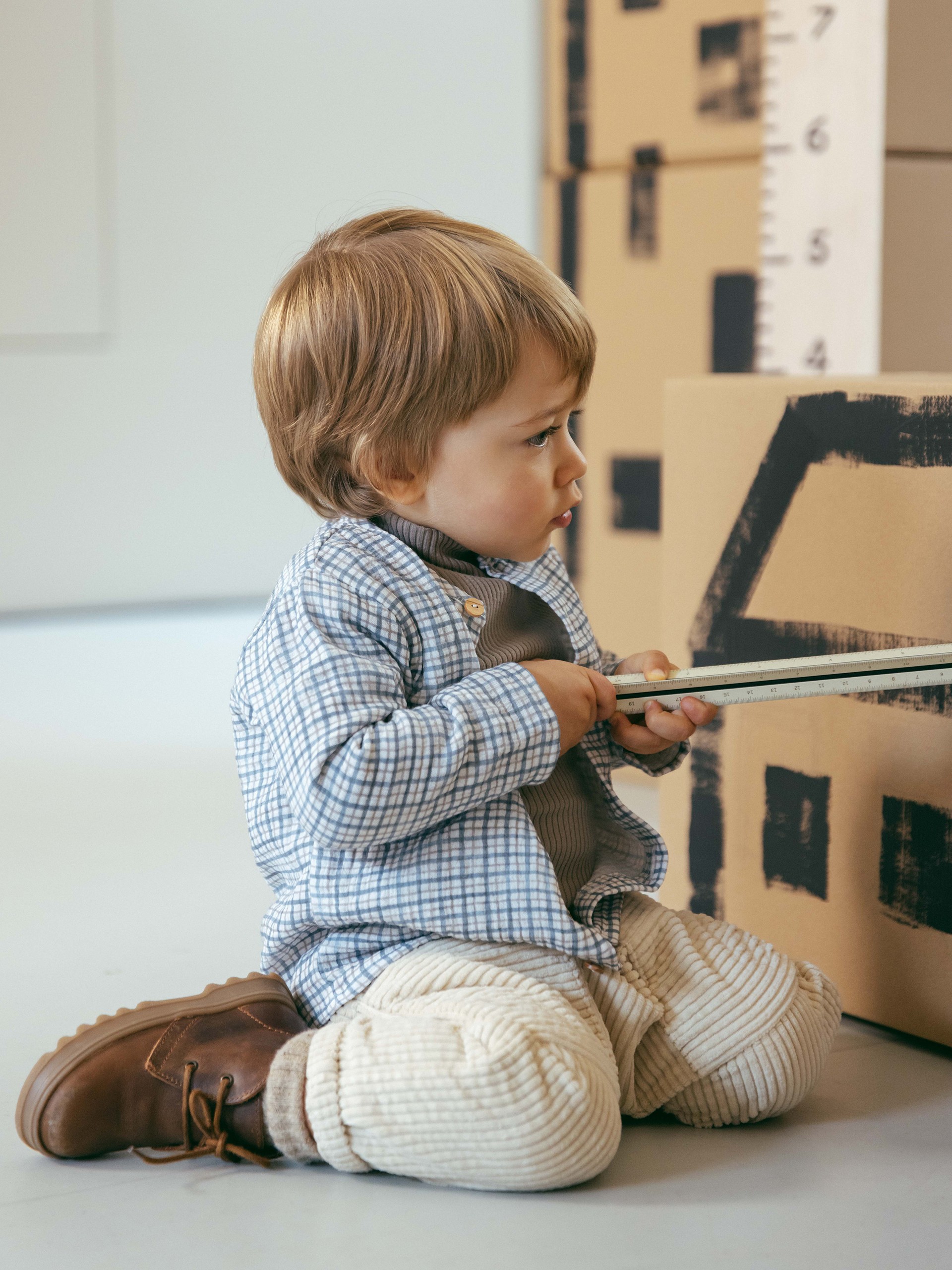 Printed muslin shirt