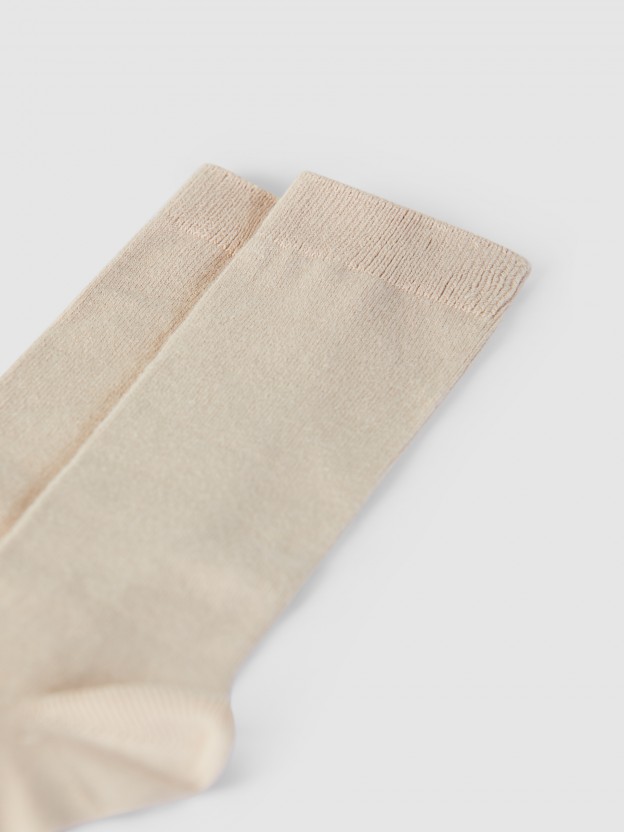 Calcetines altos bsicos punto liso Cndor