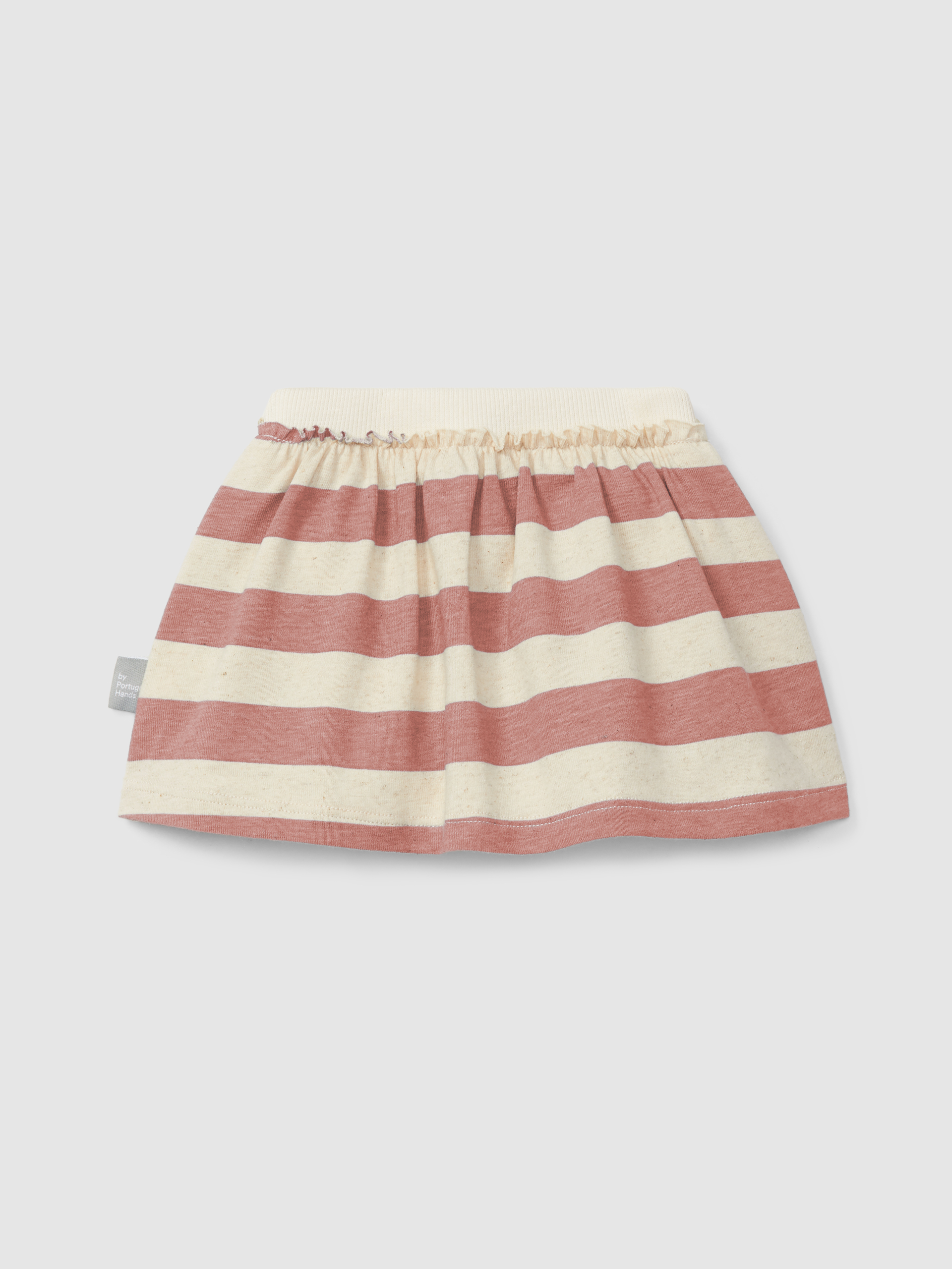 Skirt with striped diaper cover
