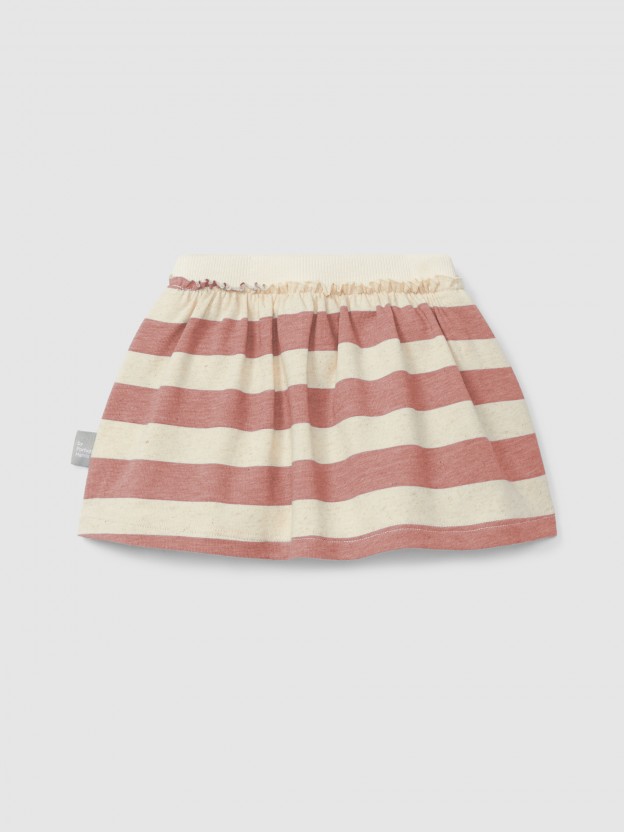 Skirt with striped diaper cover Skirt with striped diaper cover