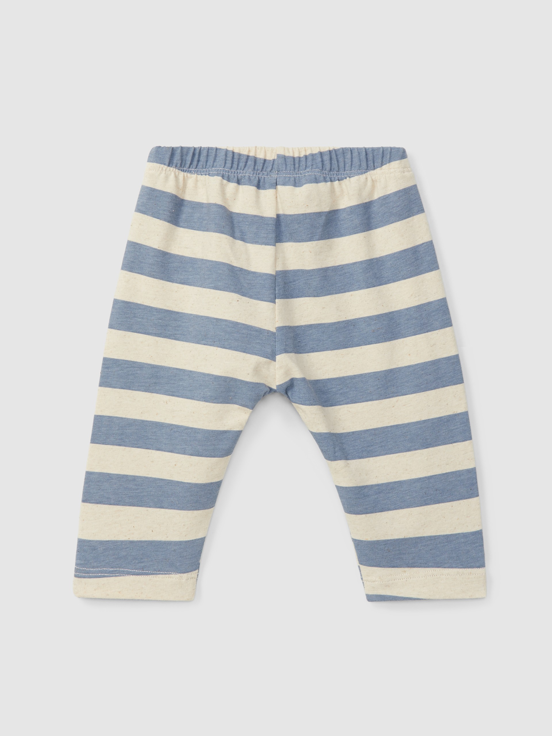 Pull-up pants striped with pocket
