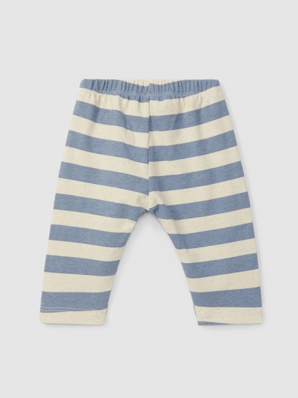 Pull-up pants striped with pocket Pull-up pants striped with pocket