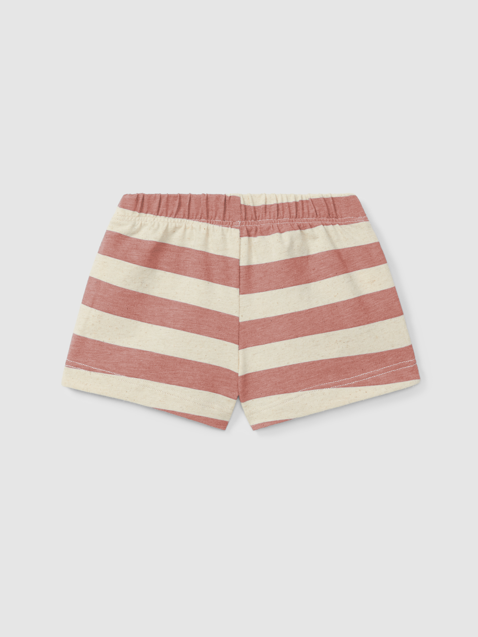 Calções pull-up de riscas com bolso