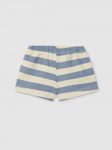 Pull-up shorts striped with pocket Pull-up shorts striped with pocket