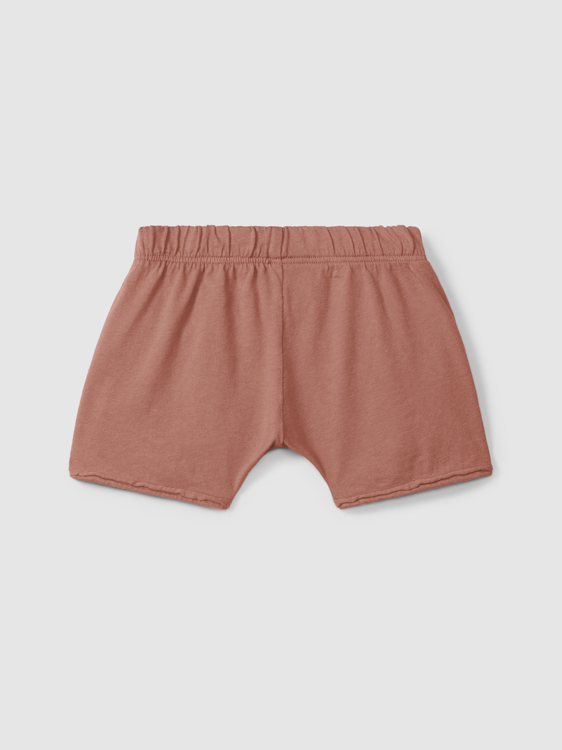 Pull-up shorts in plain jersey