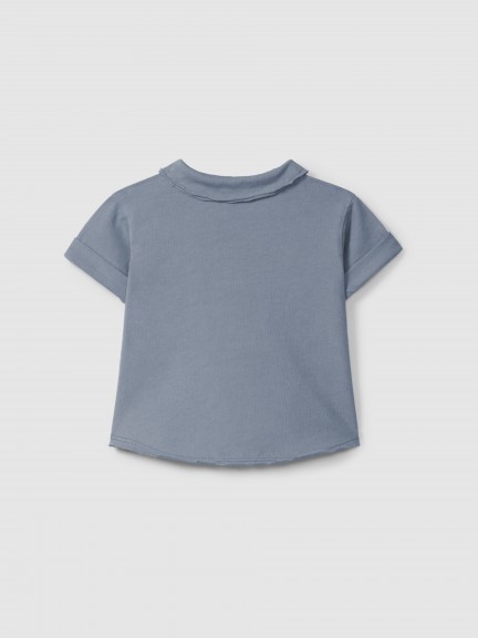 Plain jersey polo shirt with pocket Plain jersey polo shirt with pocket