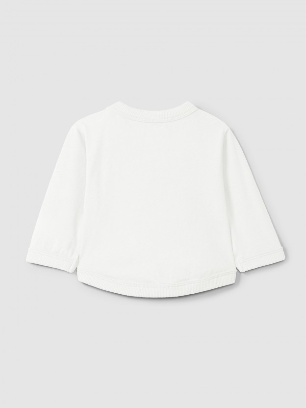 Plain jersey longsleeve with pocket