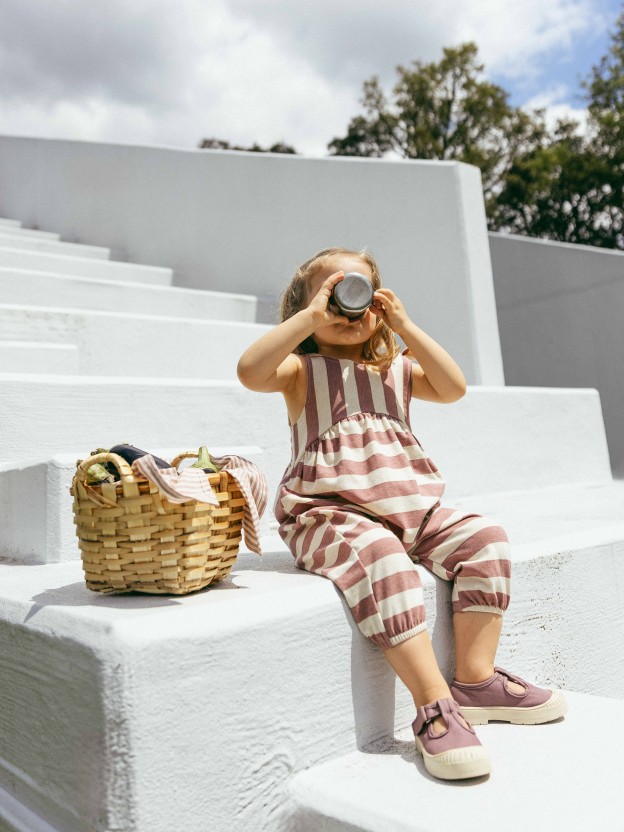 Striped dungarees Striped dungarees